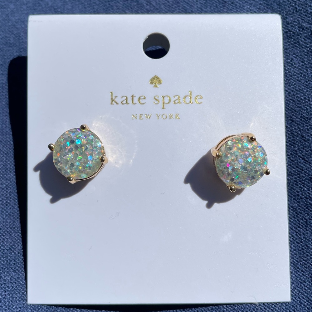 Kate Spade Glitter Gumdrop Studs